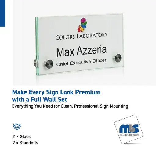 [FS1] Full Set Wall Sizes 6'' x 3 1/8'', Standoff: 2/3''