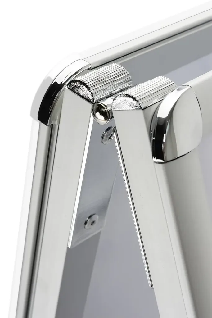 Aluminum Double-sided A-board, 1" (25mm) Profile,  Easy Snap-Open, accommodates 22"x28" media 
