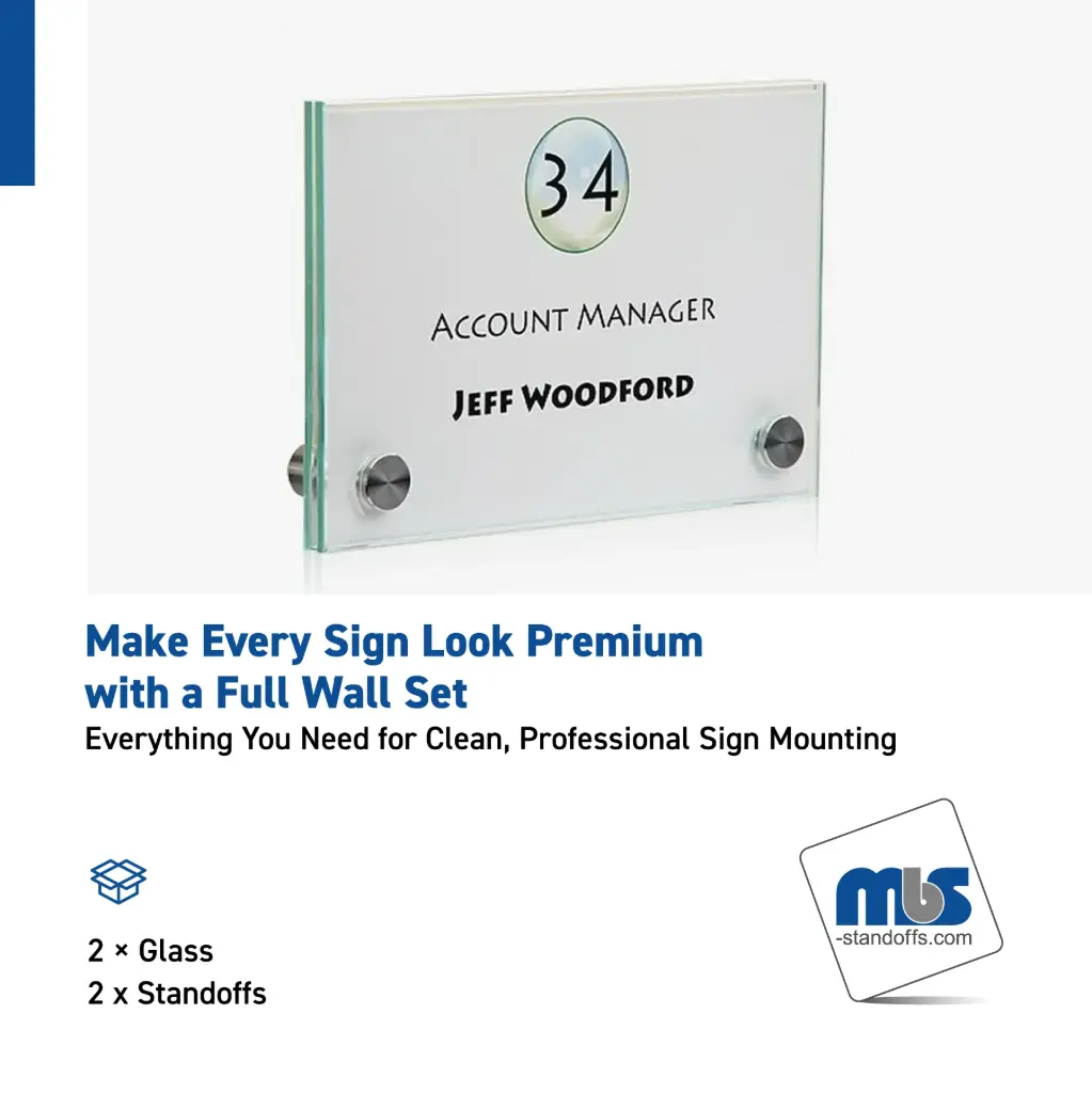 Full Set Wall Sizes 6'' x 4'', Standoff: 2/3''