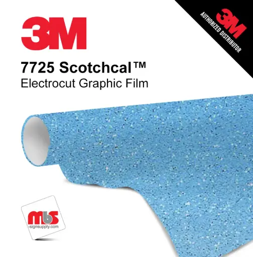 [3M7725-327-1810] 18'' x 10 Yards 3M™ 7725 Scotchcal™ ElectroCut™ Gloss Frosted 8 year Unpunched 3.2 Mil Cast Graphic Vinyl Film (Color Code 327)