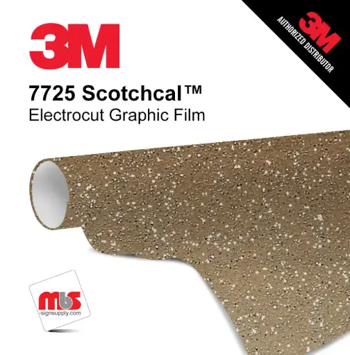 [3M7725-331-1810] 18'' x 10 Yards 3M™ 7725 Scotchcal™ ElectroCut™ Gloss Frosted 8 year Unpunched 3.2 Mil Cast Graphic Vinyl Film (Color Code 331)