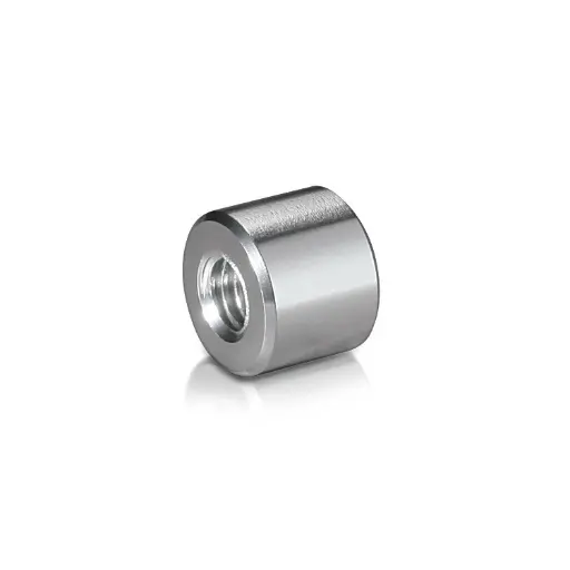 [S058-3161A] Un Threaded Barrels O.D.: 5/8'' (0.63''), I.D: 5/16'' (0.31'' -0/+0.1'') Length: 3/16'' (0.19''), Clear Anodized [Required Material Hole Size: 3/16'' ]