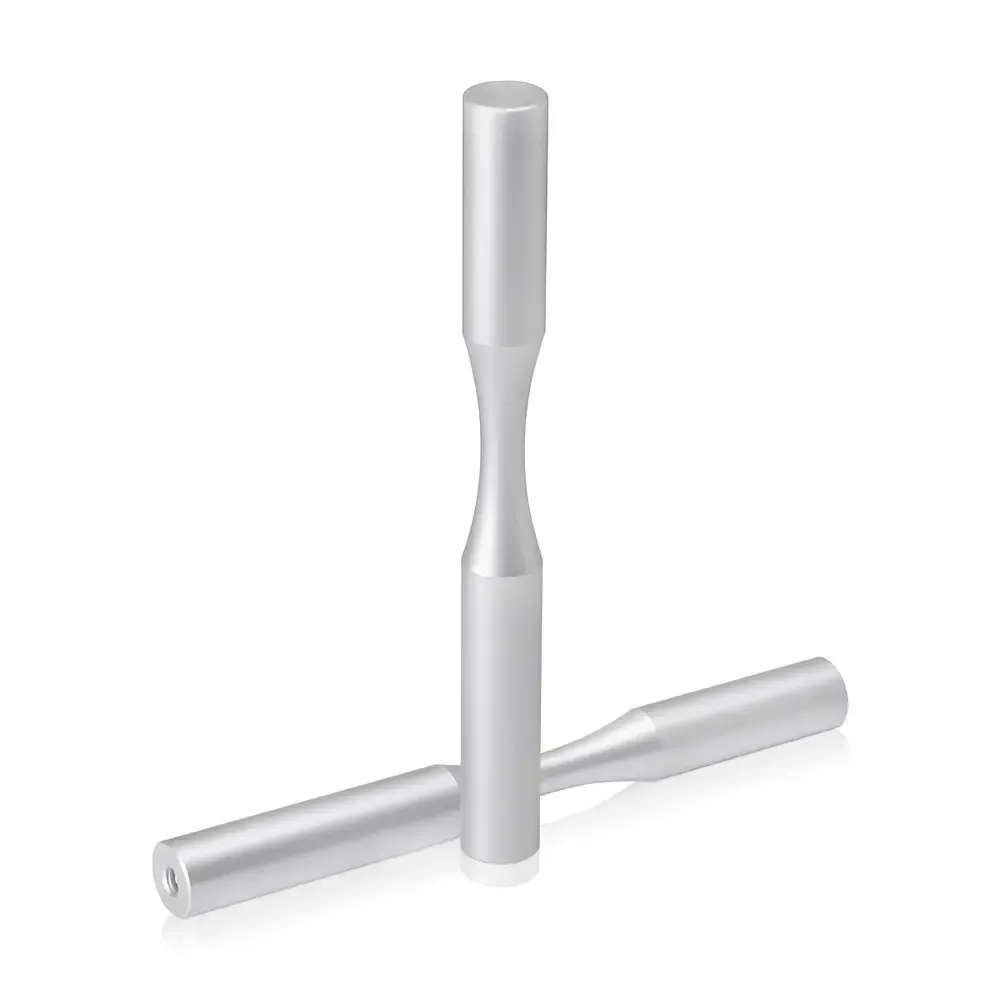 10-24 One side Threaded  Pegs Diameter: 1/2'', Length: 5'', Clear Anodized [Required Material Hole Size: 7/32'' ]