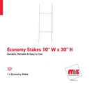 Economy Stakes 10'' x 30''