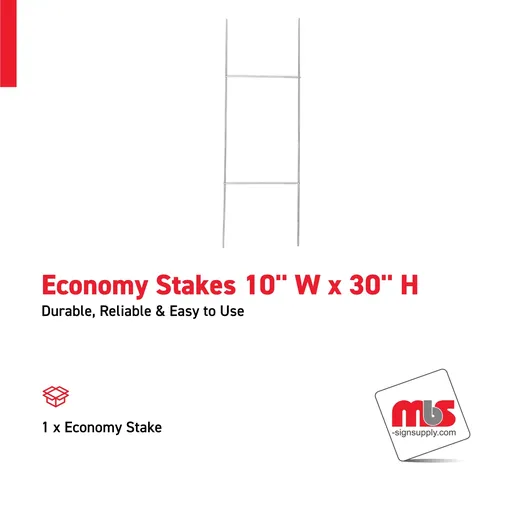[ESS1030] Economy Stakes 10" x 30"